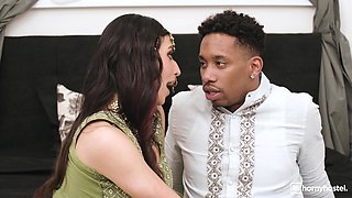Yasmina Khan Charms in Wild Interracial Desi Encounter