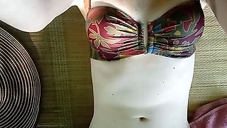 Redhead MILF Poutchiee Fingering Her Tight Pussy in Pool Bikini