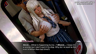 Waifu Academy - Busty 18yo Virgin Asian School Girl Teen Loves Being Touched By A Perverted Stranger In Train - #10