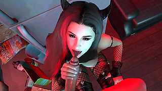 Halloween sex with a Succubus l 3D Animation Uncensored Hentai