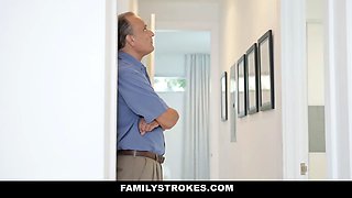 Mexican stepmom with gigantic bum and Big Tits helps her stepson