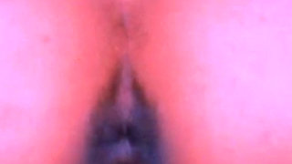 The secretary greets her stepson at the door and rides him all the way to the back