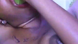 Amateur African Solo and Cum Cucumber Dildo Side Me Twice Bigger Than Dick