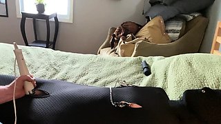 Blonde amateur MILF pov toys fingering shaved cunt