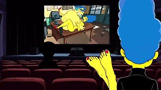 Hot Milf Mrs. Simpson Teases with Dirty Feet - Foot Fetish JOI & Cartoon Parody