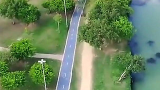 Agatha Breastfeeds in Sex in the Park, with Torn Pants