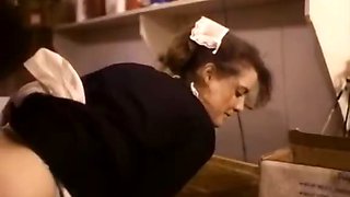 Classic xxx video featuring a sexy waitress