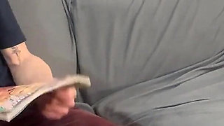 Step Daughter Catches Step-dad Wanking It to Porno Mag