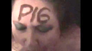 Submissive bbw wife playing here role as fuck PIG!...lol!