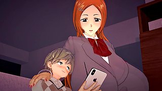 Orihime Inoue Cheats with Boy