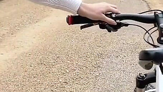 My First Time Riding a Dildo and a Bike at the Same Time, It Was so Much Fun