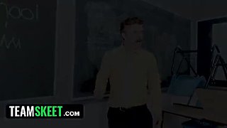 Lexi Lore Gets Hard Fucking Lesson from Old Teachers Donnie Rock and Robby Echo - Rough School Sex, Deep Throat, Doggy Style