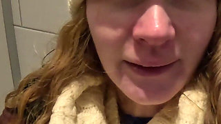 Student Slut Gets It on College Toilet!