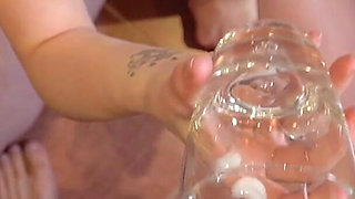 Tooth Brushing with Cum and Pee