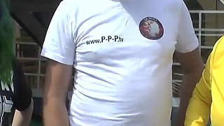 Gothic Linda Outdoor Creampie Gangbang