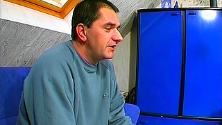 Blonde Babe Fingers Pussy and Takes Massive Facial Cumshot