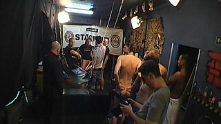 Ggg - Blonde Babe Gangbanged Live on Stage