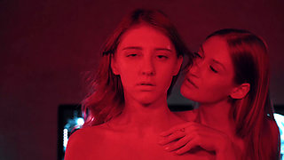 Lesbian Vampire Infiltration - Tiffany Tatum Mesmerizes Blonde Assistant