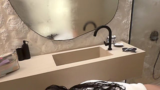 Juicy Latina Strips Tiny Bikini off in the Shower