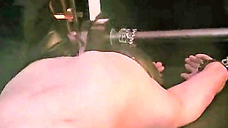 Stina Stone Femdom Handjob Tease Denial Facesitting by Mistress in Leather Gloves Part 1