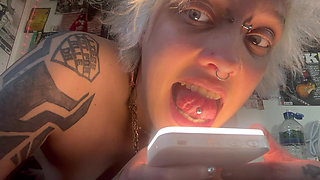 Mouth Tour Goth Girl No Makeup