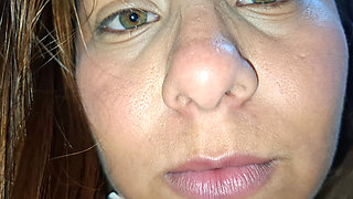 Blow up BBW Latina Sucks a Dildo, Masturbates, and Boob Play