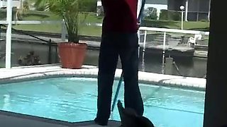 Desirae Spencer fucks pool guy: Big Tits, Big Ass  Blowjob Porn