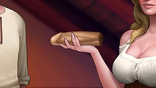 What a legend! - Cock measuring gone wrong! big ass busty blonde teen was too horny so she gave that big cock a blowjob - #4