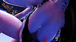 Tifa Lockhart Purple Dress Blowjob Hard Fucked Final Fantasy Uncensored