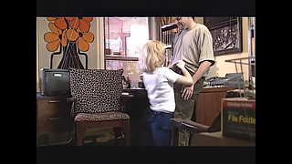 An Uninhibited Blonde Wants to Be Fucked Hard on the Floor Like a Little Slut