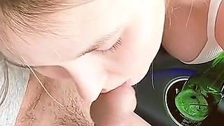 I'm Driving with My Stepmom, She's Giving a Blowjob in the Car.