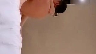 Cute amateur Asian web cam girl teases her great body