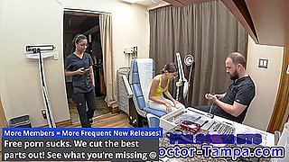Aria Nicole And Doctor Tampa - Glove In As As He Examines His Newest Specimen Virgin Orphan