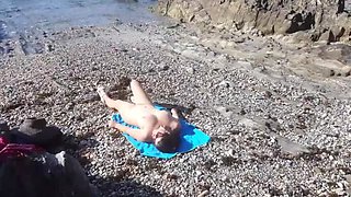 Exhibitionist Shows Off His Manhood to a Nudist MILF: A Beach Blowjob Encounter