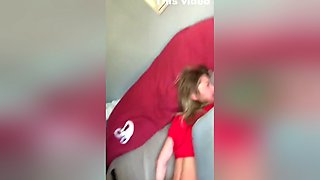 Skinny College Babe Fucked By A Big White Dick