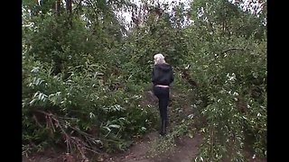 Blonde Babe Cherry Torn Dominated and Ball Gagged in Rough BDSM Fetish Scene