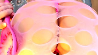 Sexy huge ass latina amateur rides fetish dudes cock