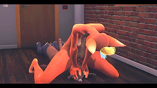 Furry Hentai - Foxy Is Fucked by Futanari Deer - Japanese Asian Manga Anime Film Game Porn