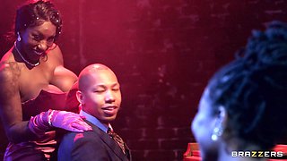 Darling Ebony Part 2: Black on Black Erotic Threesome with BBC Ricky Johnson, Kira Noir, and Ebony Mystique