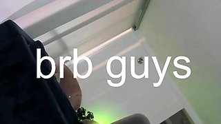 Ebony tranny Brii jerks her black boner in solo masturbation