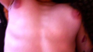 Cute teen amateur brunette masturbating 1